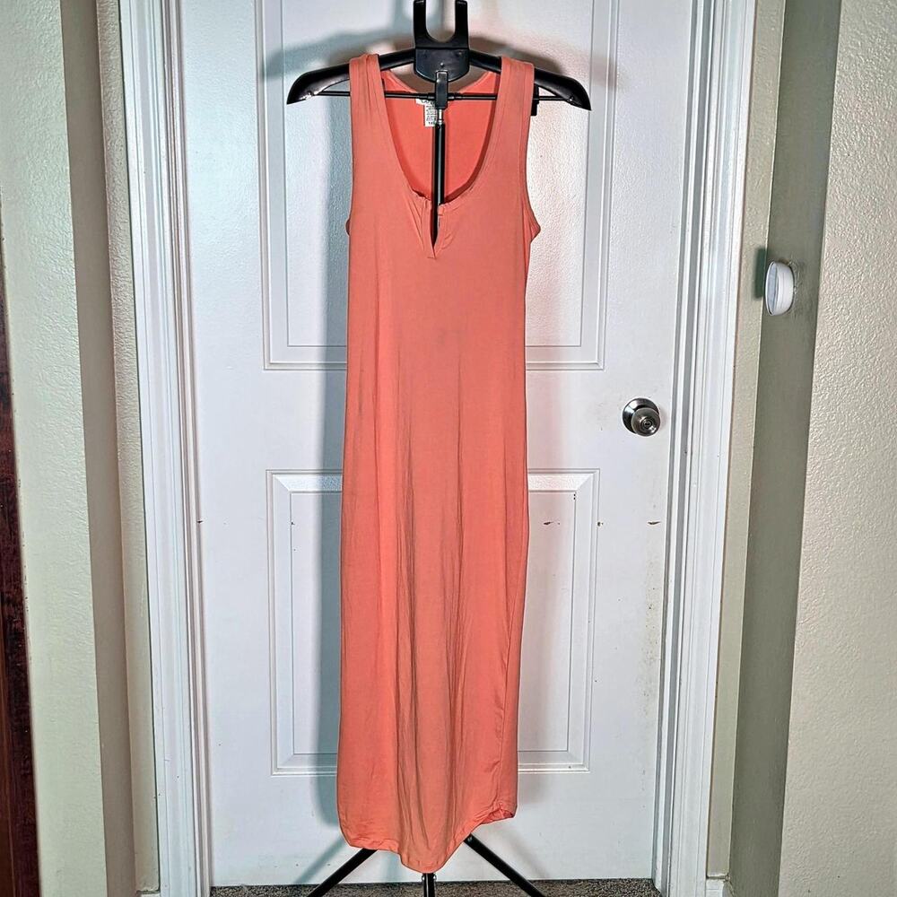 Capella womens orange maxi dress with a v-neckline size 1XL (US 16 - 18)